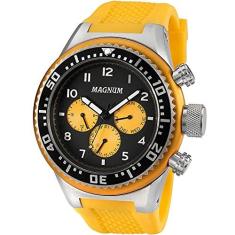 Relógio Magnum Sports Masculino Ma31524b Pulseira De Couro