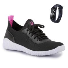 Imagem de Tênis Masculino Calce Fácil Super Leve E Macio Com Relógio-Masculino