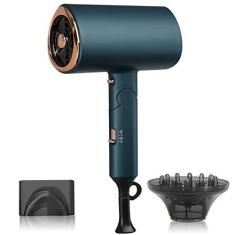 Imagem de Secador de cabelo profissional dobrável portátil doméstico 1800 W secador de cabelo de alta potência secador de cabelo 3 velocidade variável