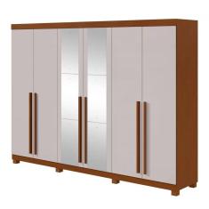 Imagem de Guarda-Roupa Lopas Bertha 6 Portas 4 Gavetas Com Espelho