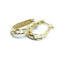 Imagem de Brinco em ouro 18k feminino com zircônia - 2BRZ0235