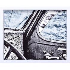 Imagem de Quadro em  e  Carro Antigo Abandonado 54X44cm, Decore Pronto, / 
