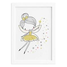 Imagem de Quadro Quarto de Menina Fada  Moldura  22x32