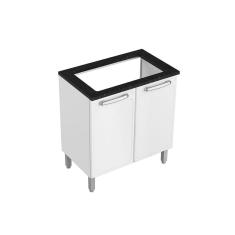 Imagem de Balcao Cozinha P Cooktop Evidence 7174 C 2 Portas Branco Bertolini