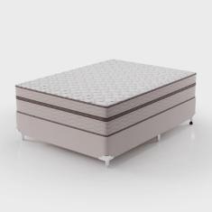 Imagem de Cama Box Casal 138x188x63cm Molas Ensacadas Sonhare Montreal