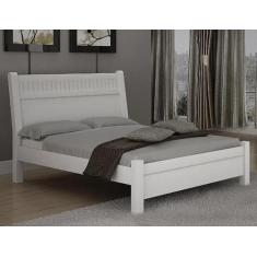 Imagem de Cama Casal 185 100% Mdf Neve - Móveis Valverde