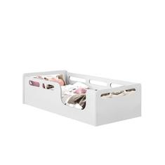 Imagem de Cama Montessoriana Solteiro Com Proteção Lateral Branco