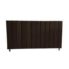 Imagem de Cabeceira De Cama Box Estofada Gabi Casal 140 Cm Suede Marrom Eli Móveis