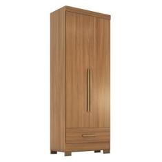 Imagem de Guarda-roupa 2 Portas 1 Gaveta Smart Plus Espresso Móveis Cinamomo