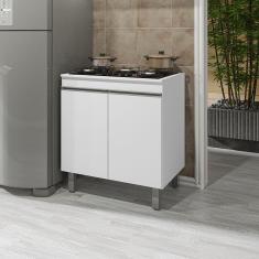 Imagem de Balcão Gabinete Cooktop Clara Branco C/Tampo - Nathan