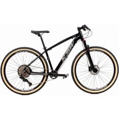 Imagem de  Bicicleta 29 Ksw Xlt 12v Freios Hidráulicos 1x12v Trava No Ombro Pneu Bege - Preto\Preta