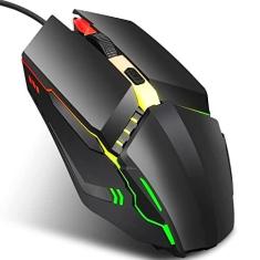 Imagem de Acessórios para computador S200 USB2.0 1600dpi Adjustable 4-Keys Colorful Glowing Wired Gaming Mouse, Length: 1.5m