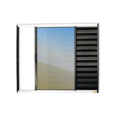 Imagem de Janela Veneziana Confort 3 Folhas Vidro Reflex 120cm X 120cm