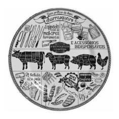 Imagem de Conjunto Com 6 Pratos Raso Churrasco Plus
