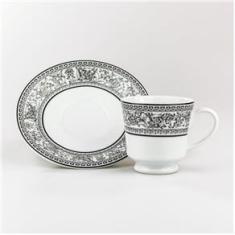Imagem de Xícara Café com Pires 60 ml Porcelana Schmidt - Dec. Kate