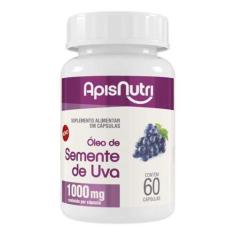 Imagem de Óleo De Semente De Uva 1000Mg 60 Cáps - Apisnutri
