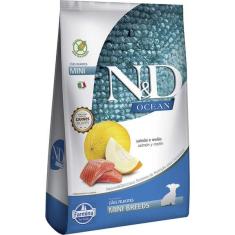 Imagem de Ração Seca Farmina N&D Ocean Salmão e Melão para Cães Filhotes Raças Pequenas - 800 g
