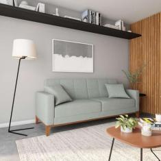 Imagem de Sofá 2 Lugares Taby Capitonê Cinza - Mobly