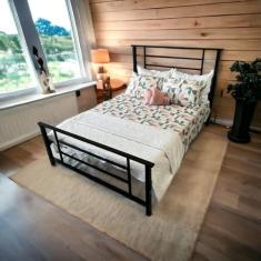Imagem de Cama de Casal em Ferro Emy Design Mais Moderno Preto