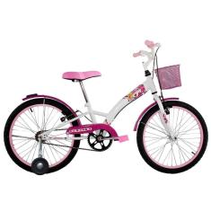 Imagem de Bicicleta Infantil Aro 20 + Rodinha Feminina Passeio