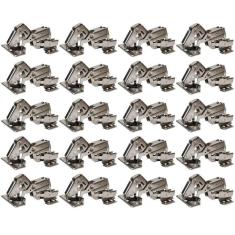 Imagem de Kit 20 Dobradiça Curva 165 Graus Caneco 35Mm Porta Armário