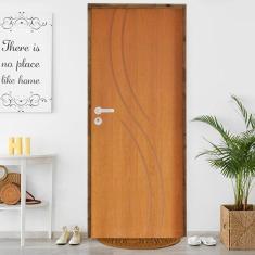 Imagem de Kit Porta De Madeira 210x72cm Batente 11cm Fechadura Stilo Co