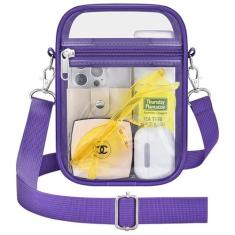 Imagem de Bolsa transparente para eventos de estádio, bolsa transparente para mulheres, bolsa transversal aprovada em estádios, bolsa de concerto com alça ajustável
