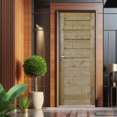 Imagem de Kit Porta de Madeira Maciça Ekos 210x82cm Batente 11cm Natural