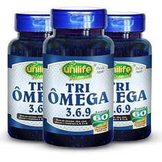 Imagem de Kit 3 Tri Ômega (Ômega 3, 6 e 9) Unilife 60 cápsulas