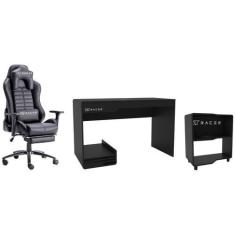 Imagem de Cadeira Gamer Xt Racer Reclinável Giratória + Mesa - Gamer Line + Esta