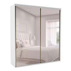 Imagem de Guarda-Roupa Casal com Espelho Luminum 2 pt 6 gv Branco
