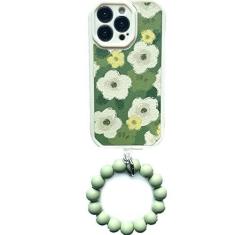 Imagem de Pulseira redonda de flores de pintura capa de telefone de couro para iPhone 13 12 11 Pro Max XS X XR 7 8 Plus Capa protetora de câmera, 1, para iPhone 12Pro