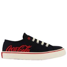 Imagem de Tênis Coca Cola Wooster Canvas Feminino Preto e Vermelho