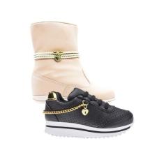 Imagem de Bota Feminina e Tenis Infantil - KIT 2 PARES Tam 24 ao 34 - sapatinhos