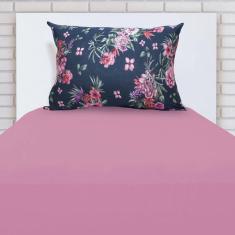 Imagem de Jogo Lençol Cama Solteiro C/ Elástico 2 Pçs Doce Vida Lima