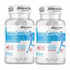 Imagem de Kit 2x Colágeno Tipo 2 Natural Foods com Vitaminas C E e D3 Zero Lacto