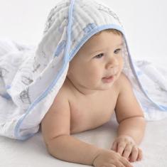 Imagem de Toalha De Banho Bebê Toalha Fralda Soft Com Capuz Menina/o - Baby Soft