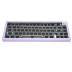 Imagem de Kit DIY de Teclado para Jogos Bluetooth 65%, 67 Teclas Hot Swappable Gasket Mount PCB Placa de Montagem Teclado Mecânico Com Botão Multimídia RGB Modo Triplo, Extrator de Chave