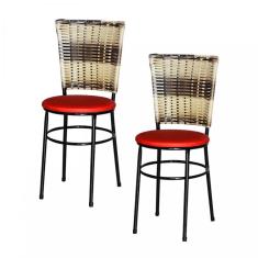 Imagem de 2 Cadeiras  Para Cozinha Hawai Cappuccino
