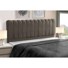 Imagem de Cabeceira Cama Box Estofada Madeira Queen Size Ômega - D'julia