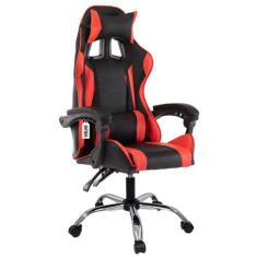 Imagem de Cadeira Gamer Giratória Com Rodinhas Cg1.06 Vermelha - Velve