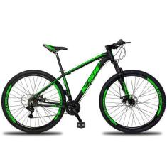 Imagem de Bicicleta Aro 29 Ksw 21v com suspensão e freios a disco, Preto, Verde,