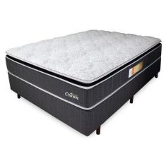 Imagem de Cama Box + Colchão Casal Relaflex Crown Mola Ensacada 138X188x28cm
