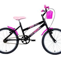 Imagem de Bicicleta Aro 20 Quadro Mtb em Aço Girl Infantil Preto