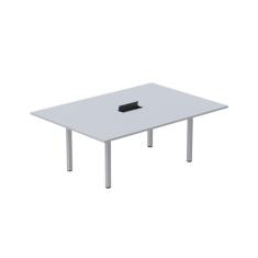 Imagem de Mesa Reunião 200cm X 120cm Mrcpb2012 Cinza