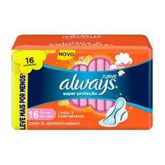 Imagem de Absorvente Always Super Proteção Cobertura Suave Com Abas 16 Unidades