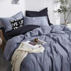 Imagem de Jogo De Cama Solteiro 7 Peças Preto/Cinza 180X240cm - Casa Da Fama