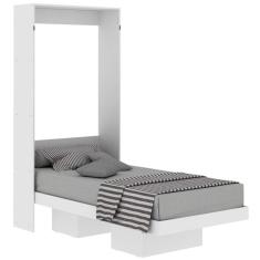 Imagem de Cama Retratil De Parede Solteiro Cm8015 Branco Tecno Mobili