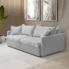 Imagem de Sofá Cama Portinari 2 Lugares Retrátil Claro 216 Cm Cinza Claro