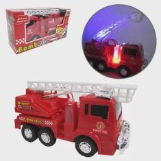 Imagem de Caminhão Bombeiro A Pilha c/ Sirene E Escada Automática - toys